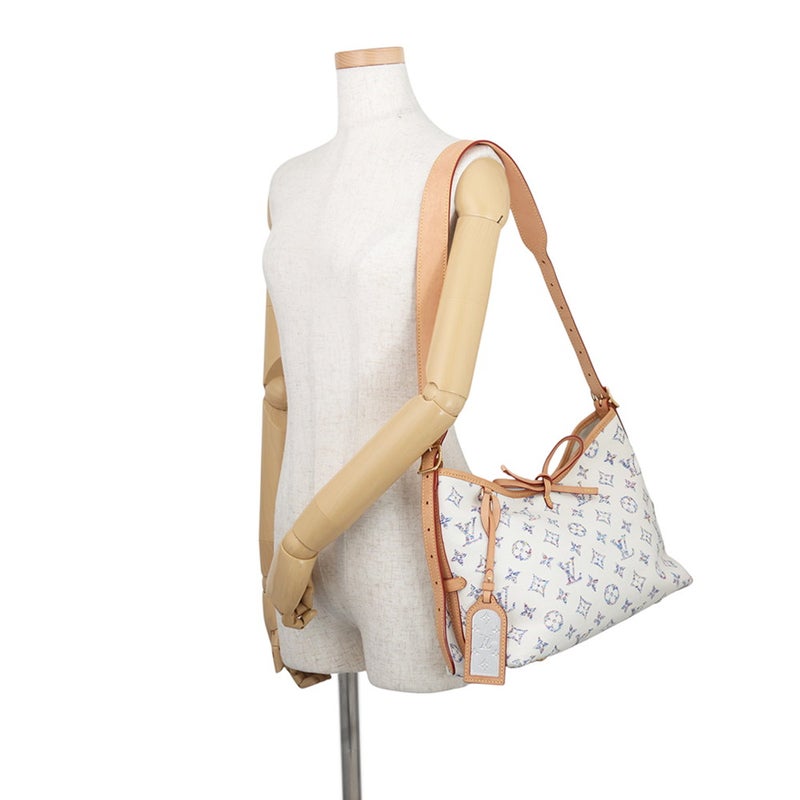 ルイヴィトン ショルダーバッグ モノグラム・ジャガード キャリーオール NM MM M24707 LOUIS VUITTON ポーチ付き
