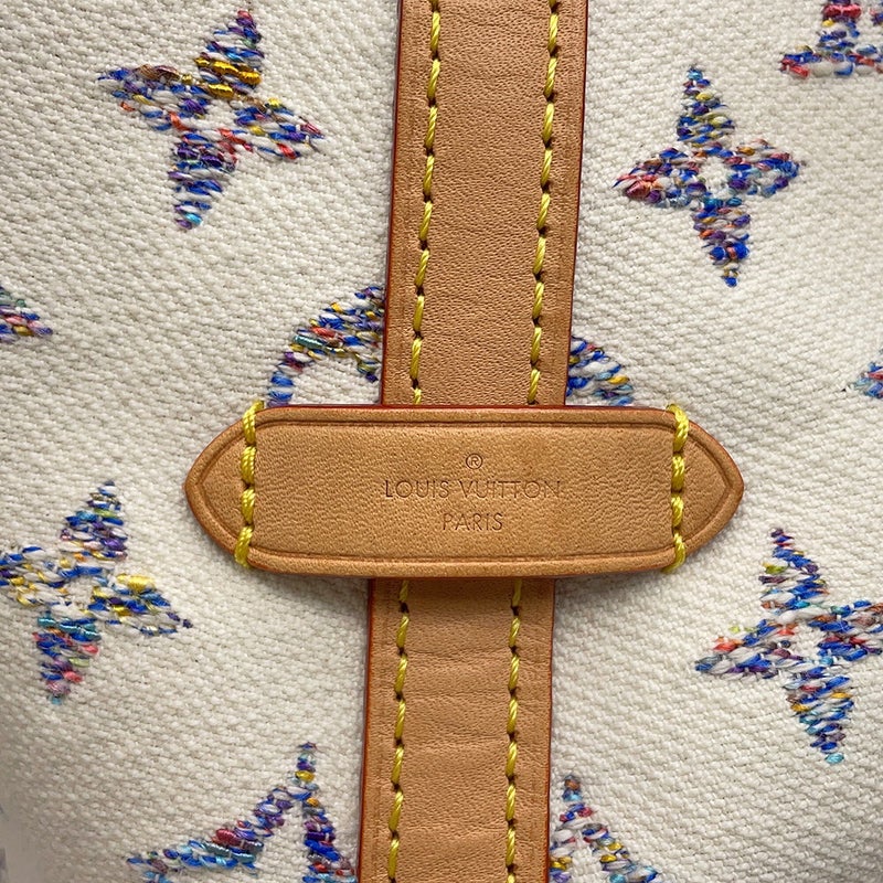 ルイヴィトン ショルダーバッグ モノグラム・ジャガード キャリーオール NM MM M24707 LOUIS VUITTON ポーチ付き