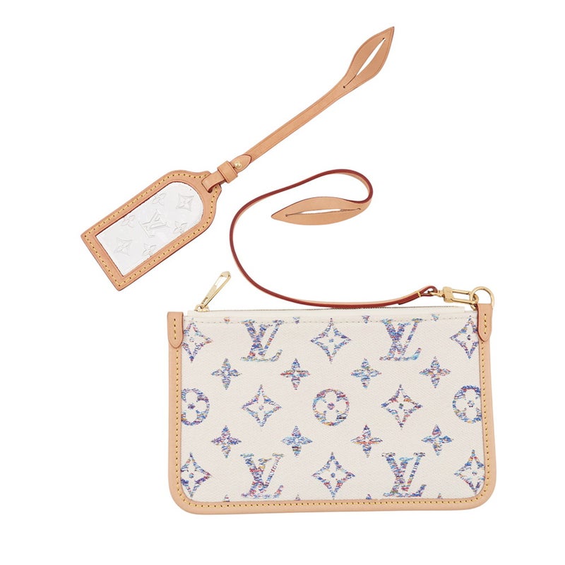 ルイヴィトン ショルダーバッグ モノグラム・ジャガード キャリーオール NM MM M24707 LOUIS VUITTON ポーチ付き