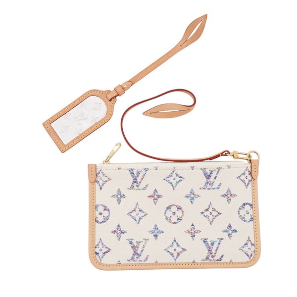 ルイヴィトン ショルダーバッグ モノグラム・ジャガード キャリーオール NM MM M24707 LOUIS VUITTON ポーチ付き