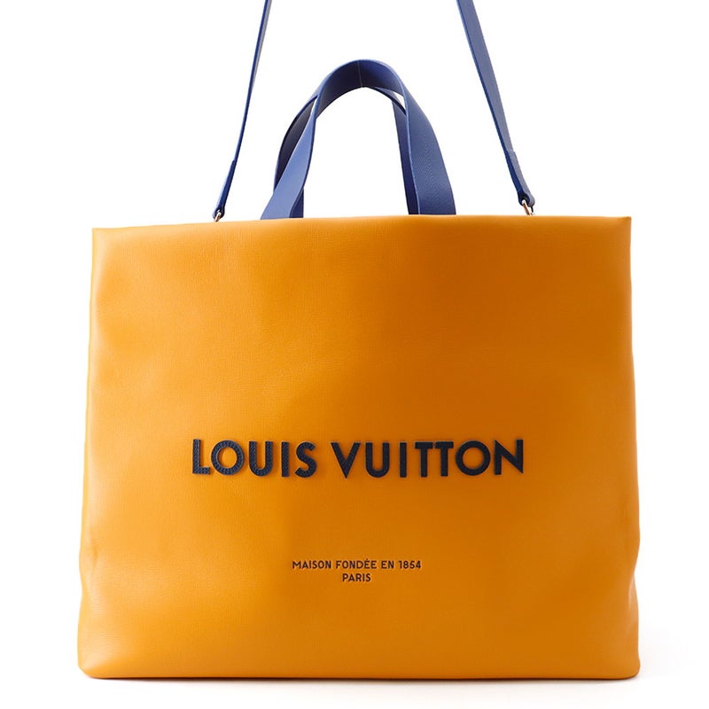 ルイヴィトン トートバッグ レザー ショッパー・バッグMM M24457 LOUIS VUITTON 2wayショルダー