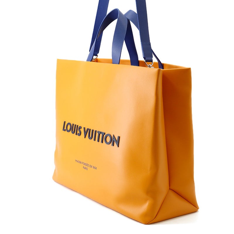 ルイヴィトン トートバッグ レザー ショッパー・バッグMM M24457 LOUIS VUITTON 2wayショルダー