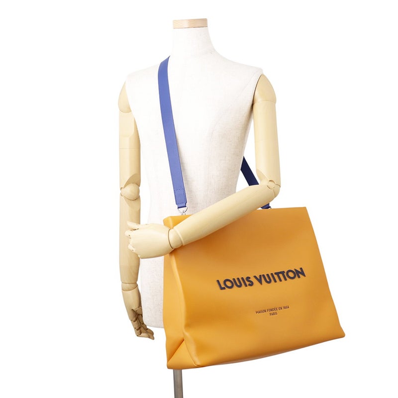 ルイヴィトン トートバッグ レザー ショッパー・バッグMM M24457 LOUIS VUITTON 2wayショルダー
