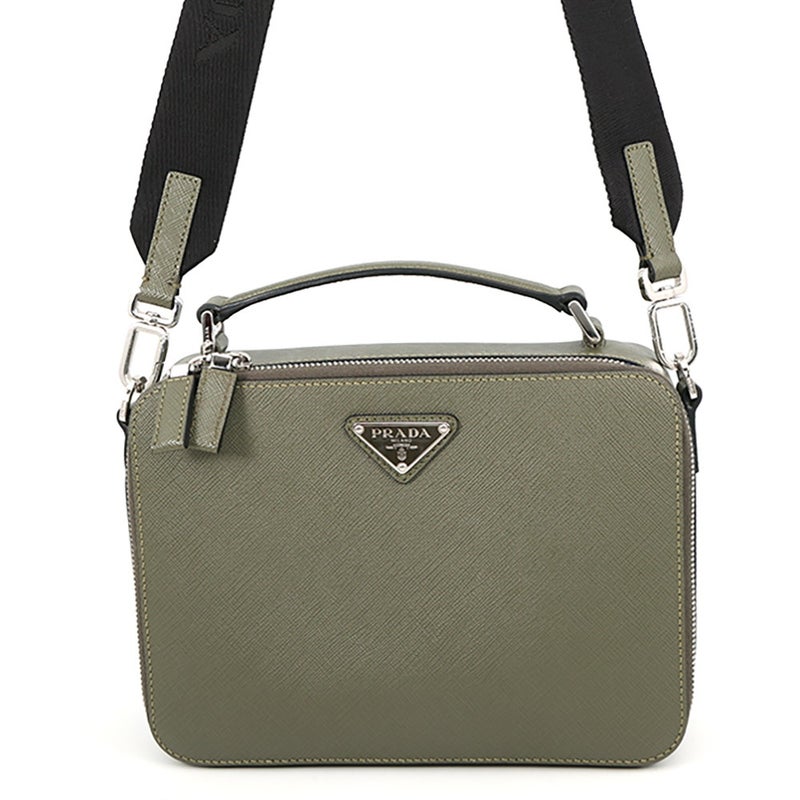 プラダ ショルダーバッグ サフィアーノレザー 2VH069 PRADA 2wayハンドバッグ メンズ