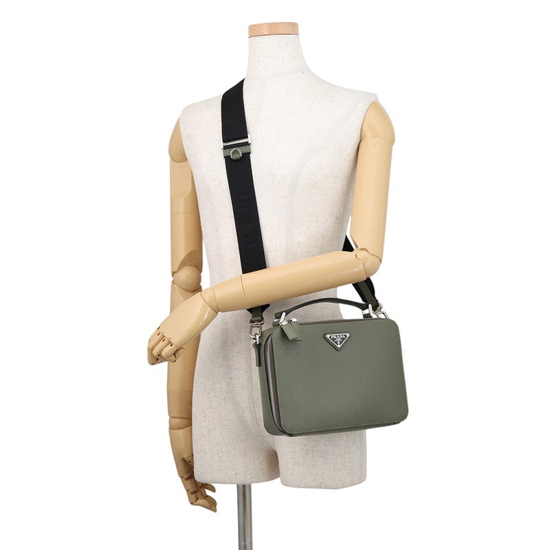 プラダ ショルダーバッグ サフィアーノレザー 2VH069 PRADA 2wayハンドバッグ メンズ