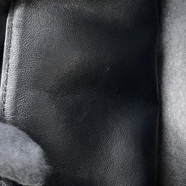 シャネル チェーンショルダーバッグ 2.55 シェブロン エイジドカーフレザー A37586 CHANEL 黒