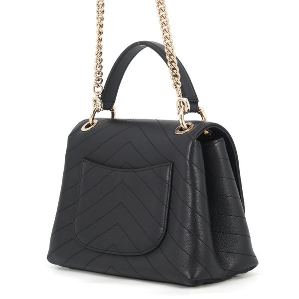 シャネル ハンドバッグ シェブロン ココマーク トップハンドルバッグ スモール カーフレザー A57147 CHANEL 2way 黒