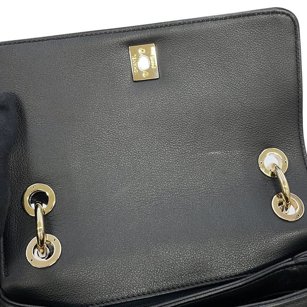 シャネル ハンドバッグ シェブロン ココマーク トップハンドルバッグ スモール カーフレザー A57147 CHANEL 2way 黒