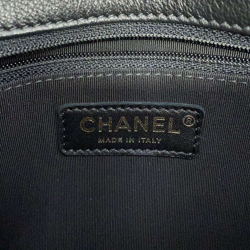 シャネル ハンドバッグ シェブロン ココマーク トップハンドルバッグ スモール カーフレザー A57147 CHANEL 2way 黒
