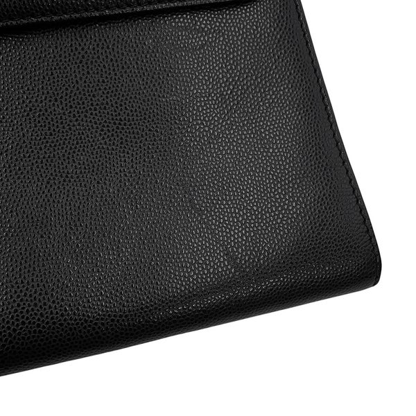シャネル ショルダーバッグ キャビアスキン CHANEL バッグ 黒