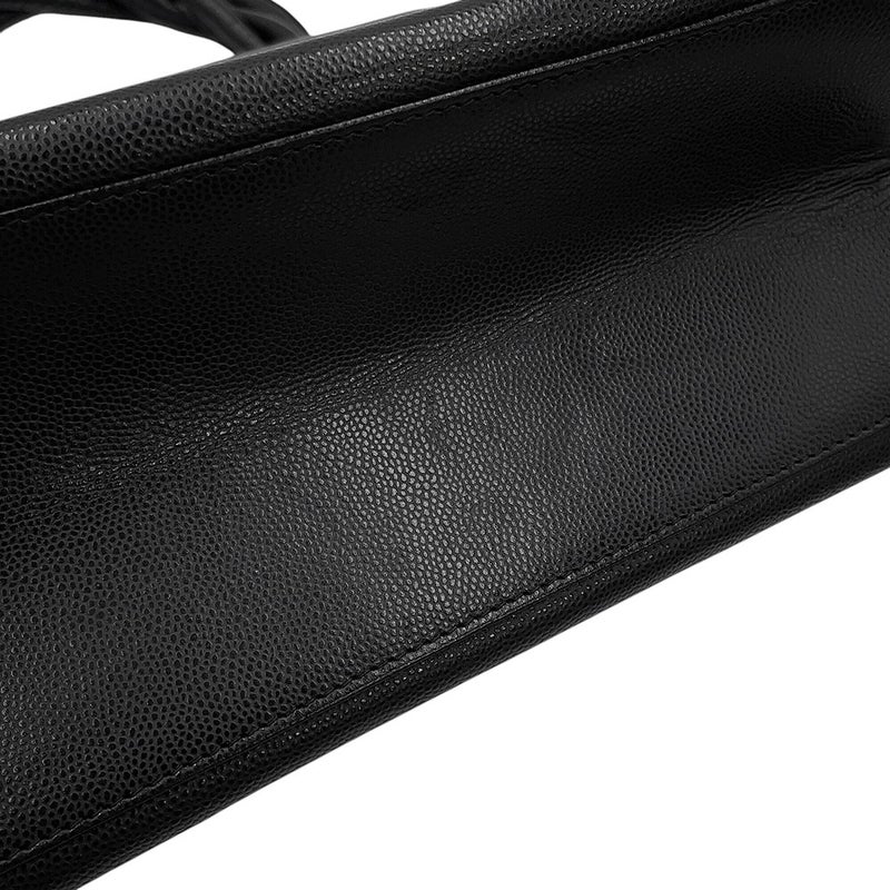 シャネル ショルダーバッグ キャビアスキン CHANEL バッグ 黒