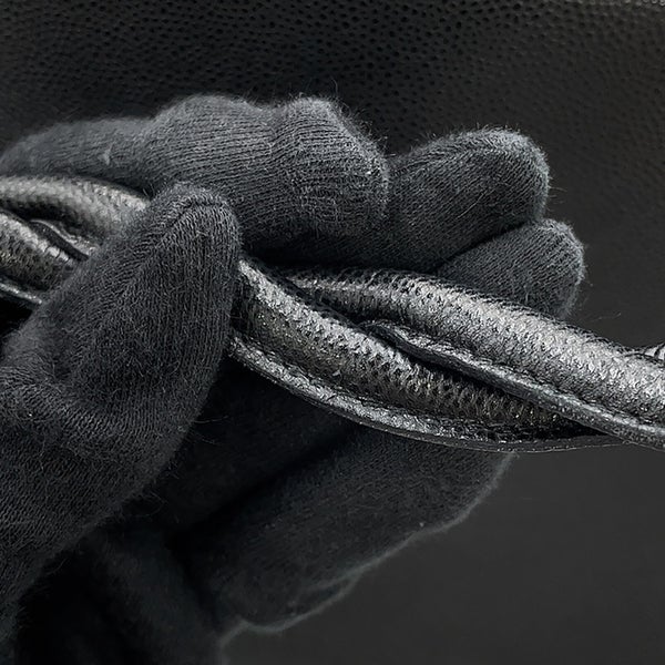 シャネル ショルダーバッグ キャビアスキン CHANEL バッグ 黒