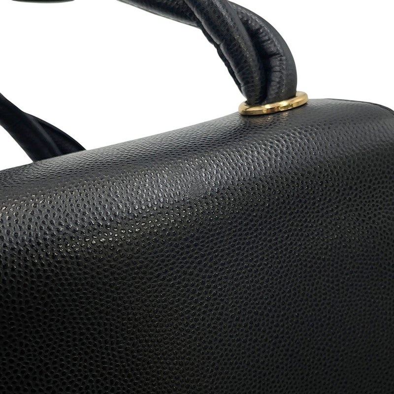 シャネル ショルダーバッグ キャビアスキン CHANEL バッグ 黒