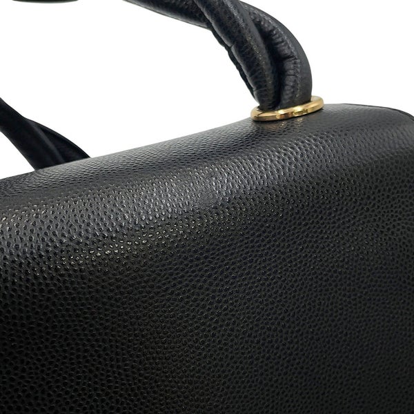 シャネル ショルダーバッグ キャビアスキン CHANEL バッグ 黒