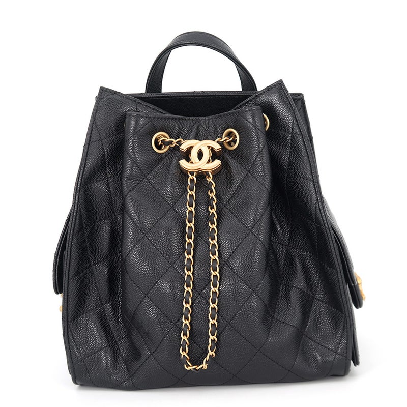 シャネル リュック CHANEL 25 ミディアム バックパック マトラッセ ココマーク キャビアスキン AS5600 2025/26年秋冬
