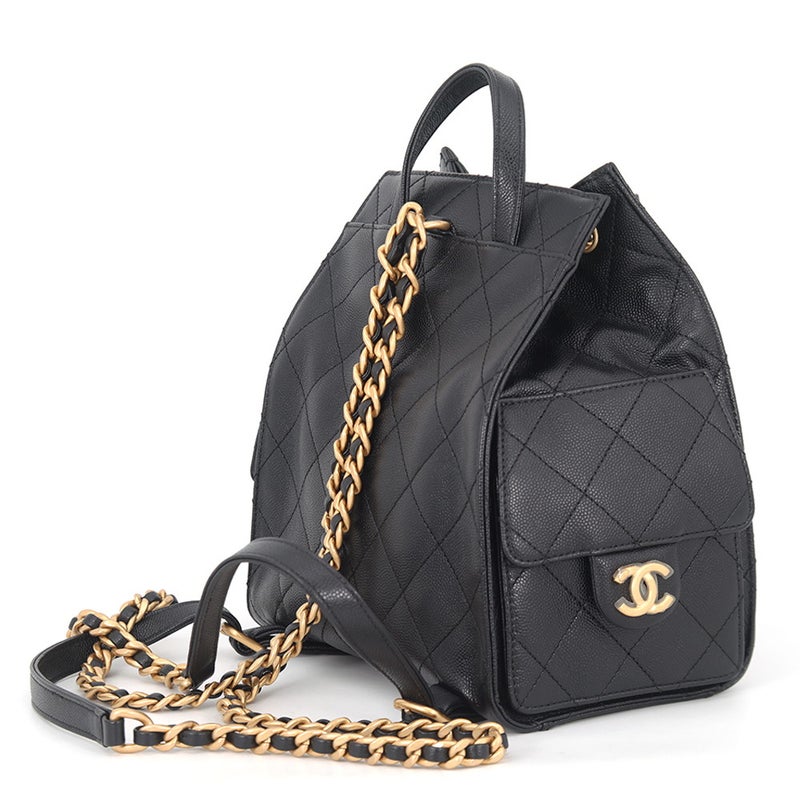 シャネル リュック CHANEL 25 ミディアム バックパック マトラッセ ココマーク キャビアスキン AS5600 2025/26年秋冬