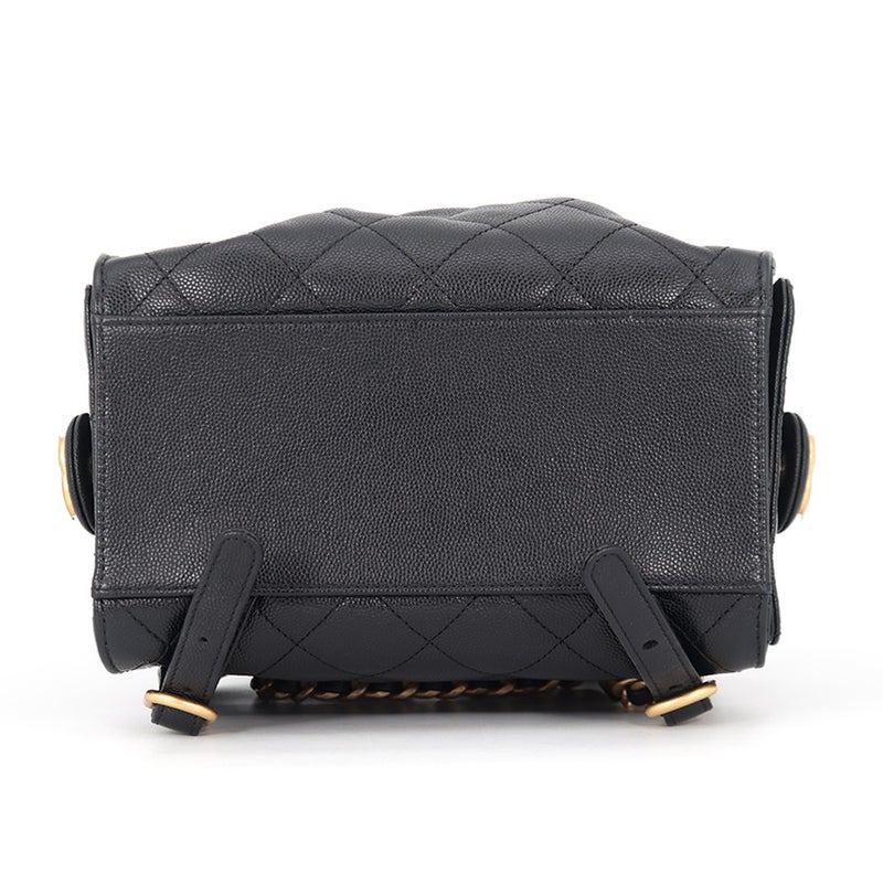 シャネル リュック CHANEL 25 ミディアム バックパック マトラッセ ココマーク キャビアスキン AS5600 2025/26年秋冬