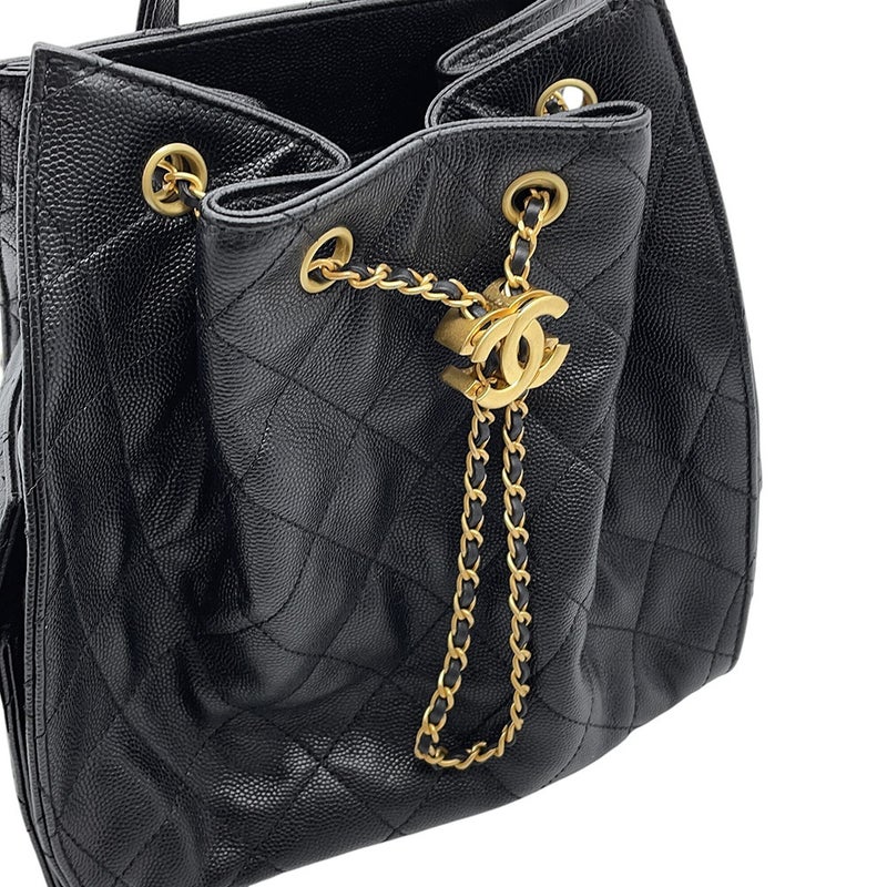 シャネル リュック CHANEL 25 ミディアム バックパック マトラッセ ココマーク キャビアスキン AS5600 2025/26年秋冬