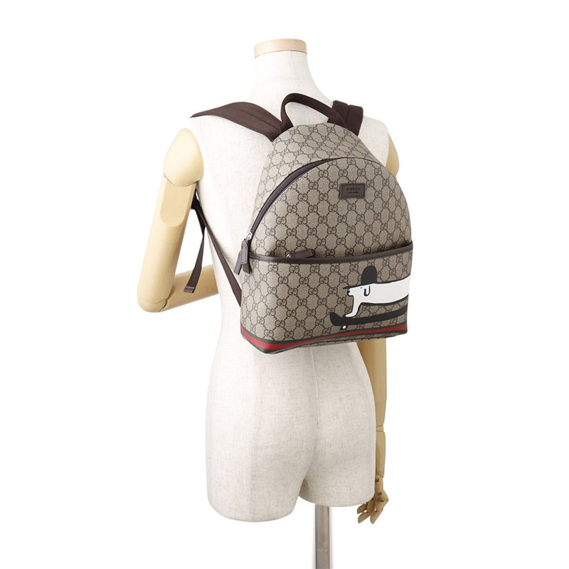 グッチ バックパック チルドレンズ ドッグ GGスプリーム/レザー 782708 GUCCI リュック キッズ ユアン・ロバーツ