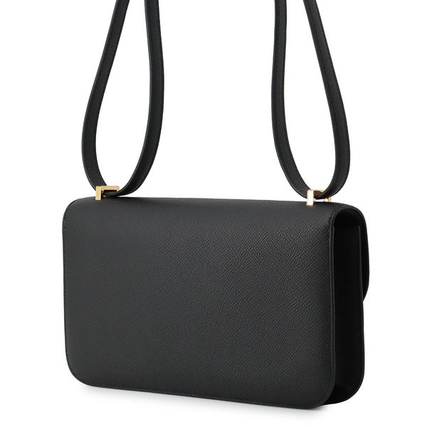 エルメス ショルダーバッグ コンスタンス エラン ミロワール ブラック/ゴールド金具 エプソン G刻印 HERMES Constance 黒