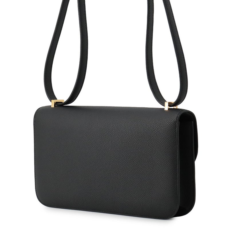 エルメス ショルダーバッグ コンスタンス エラン ミロワール ブラック/ゴールド金具 エプソン G刻印 HERMES Constance 黒