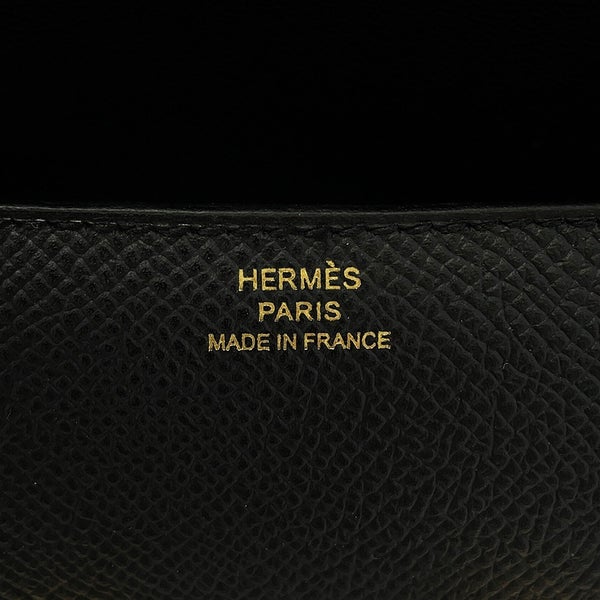 エルメス ショルダーバッグ コンスタンス エラン ミロワール ブラック/ゴールド金具 エプソン G刻印 HERMES Constance 黒