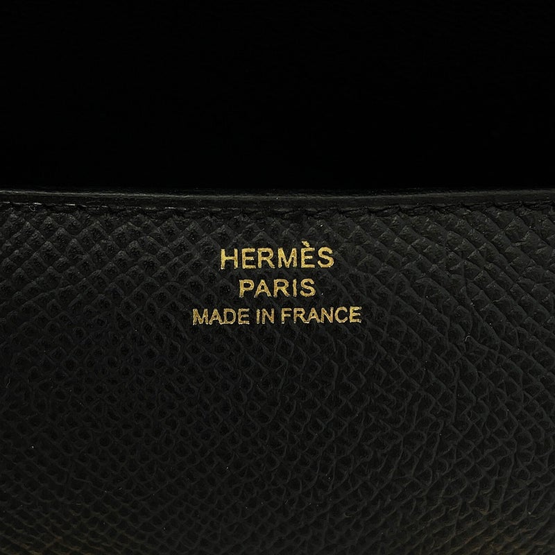 エルメス ショルダーバッグ コンスタンス エラン ミロワール ブラック/ゴールド金具 エプソン G刻印 HERMES Constance 黒