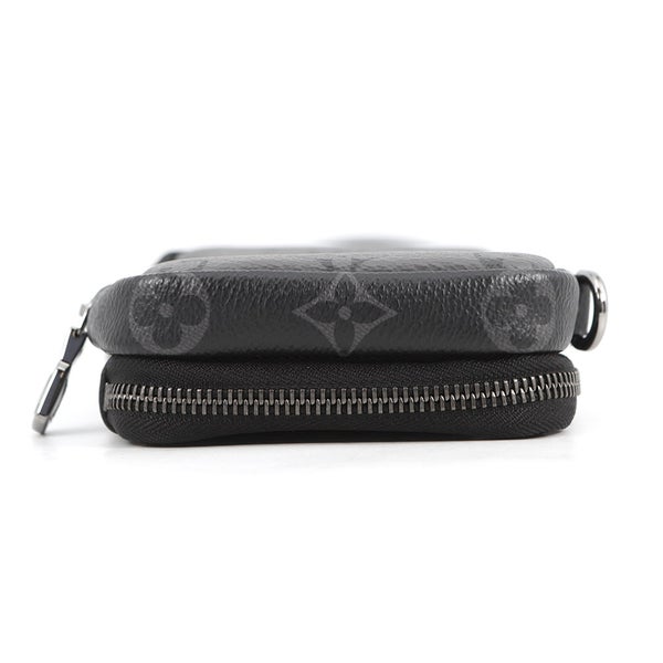 ルイヴィトン ショルダーバッグ モノグラム・エクリプス リバース ダブル フォン ポーチ M69534 LOUIS VUITTON 黒 ブラック