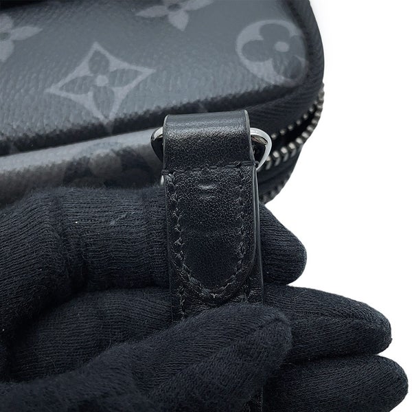 ルイヴィトン ショルダーバッグ モノグラム・エクリプス リバース ダブル フォン ポーチ M69534 LOUIS VUITTON 黒 ブラック