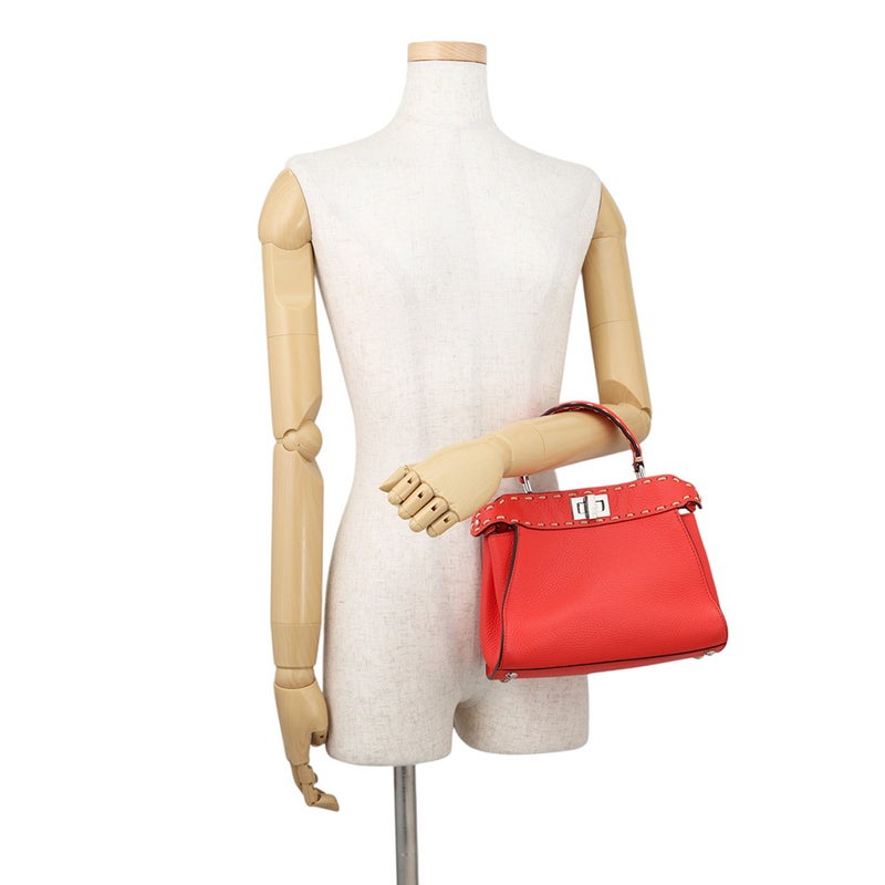 フェンディ ハンドバッグ ミニ ピーカブー レザー 8BN244 FENDI 2way