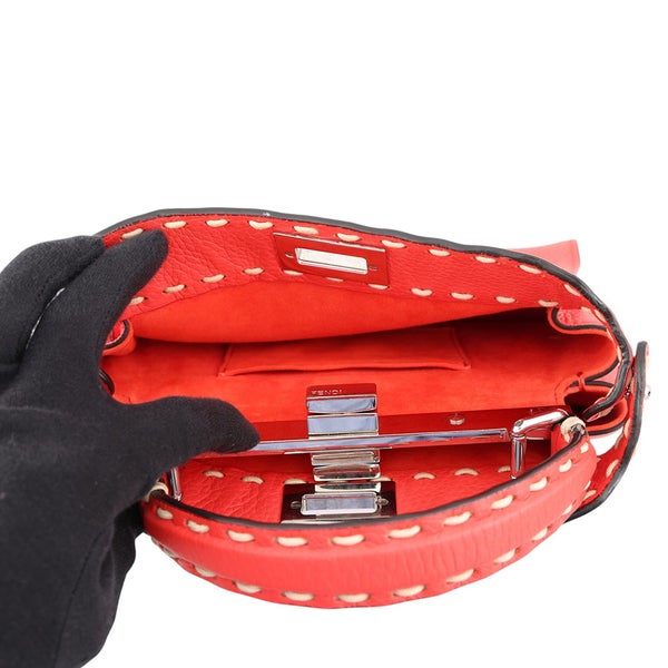 フェンディ ハンドバッグ ミニ ピーカブー レザー 8BN244 FENDI 2way