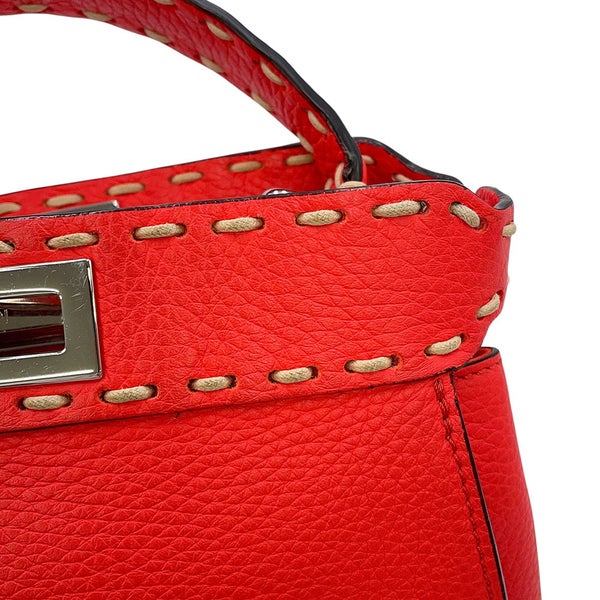 フェンディ ハンドバッグ ミニ ピーカブー レザー 8BN244 FENDI 2way