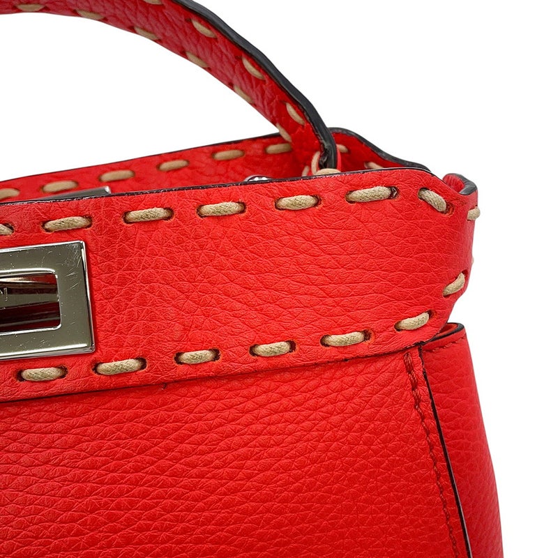 フェンディ ハンドバッグ ミニ ピーカブー レザー 8BN244 FENDI 2way