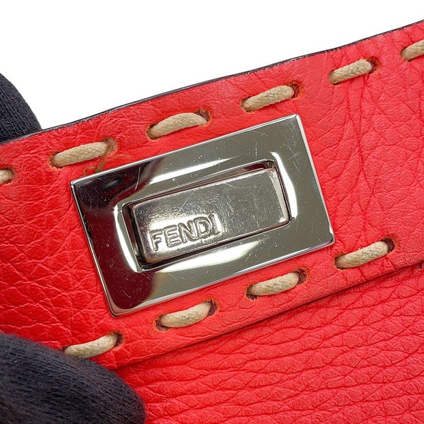 フェンディ ハンドバッグ ミニ ピーカブー レザー 8BN244 FENDI 2way