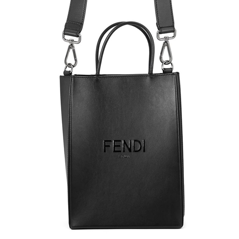 フェンディ ハンドバッグ ショッピングバッグ スモール レザー 7VA512 FENDI 2way 黒