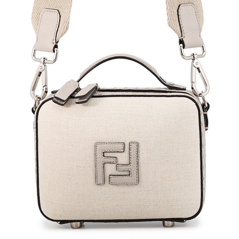 フェンディ ショルダーバッグ セレリア スーツケース ミニ キャンバス レザー 7VA552 FENDI
