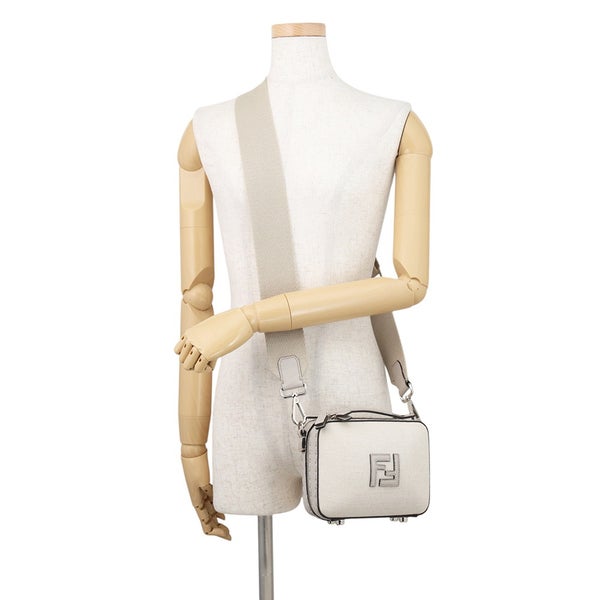 フェンディ ショルダーバッグ セレリア スーツケース ミニ キャンバス レザー 7VA552 FENDI