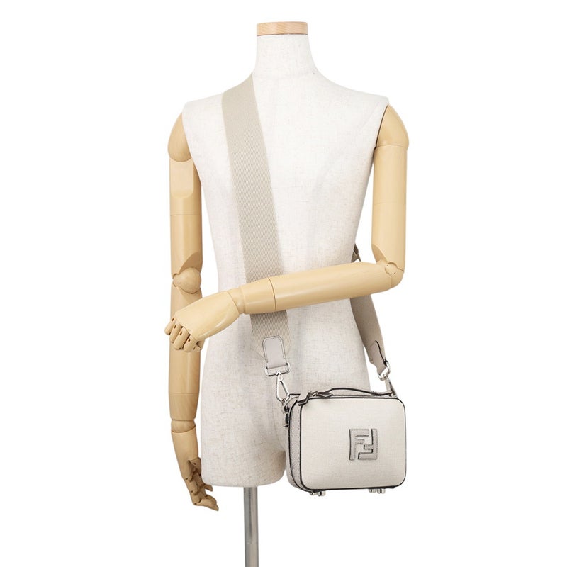 フェンディ ショルダーバッグ セレリア スーツケース ミニ キャンバス レザー 7VA552 FENDI