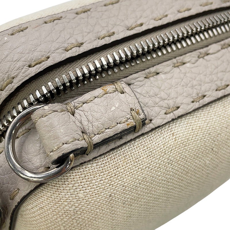 フェンディ ショルダーバッグ セレリア スーツケース ミニ キャンバス レザー 7VA552 FENDI
