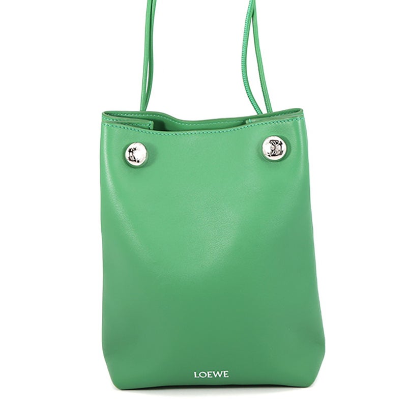 ロエベ ショルダーバッグ ぺブルポーチ スムースカーフレザー CANBSPPX01 LOEWE バッグ