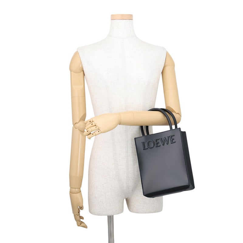 ロエベ ハンドバッグ スタンダード A5トート カーフレザー A933S30X01 LOEWE ２wayショルダー 黒