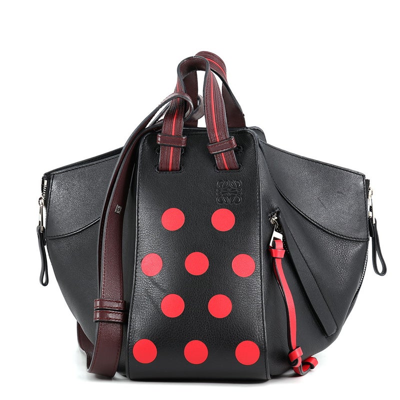 ロエベ ハンドバッグ ハンモック スモール レザー A538S35X51 LOEWE 2wayショルダーバッグ 黒