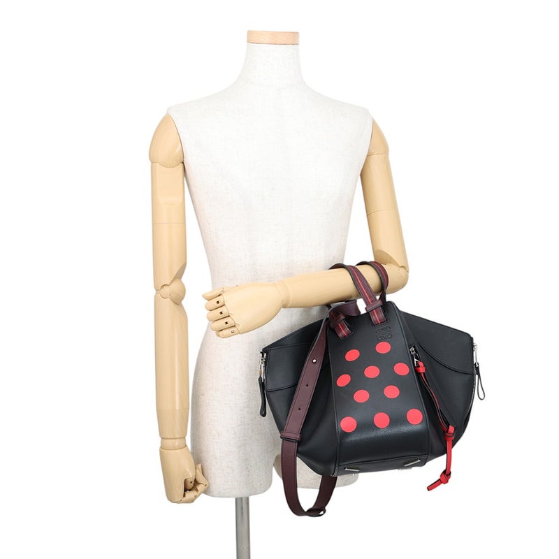 ロエベ ハンドバッグ ハンモック スモール レザー A538S35X51 LOEWE 2wayショルダーバッグ 黒