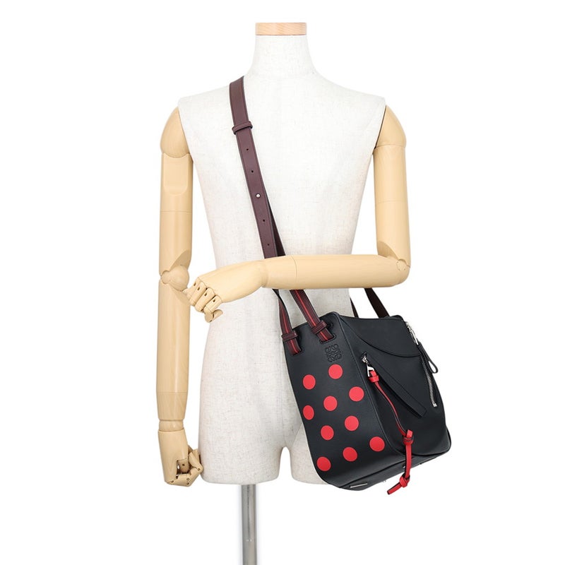 ロエベ ハンドバッグ ハンモック スモール レザー A538S35X51 LOEWE 2wayショルダーバッグ 黒