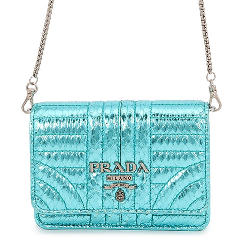 プラダ チェーンウォレット ダイアグラム パイソン PRADA 財布