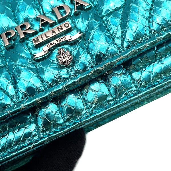 プラダ チェーンウォレット ダイアグラム パイソン PRADA 財布