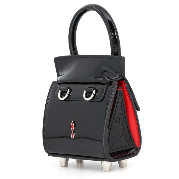 クリスチャン・ルブタン ハンドバッグ パロマ ナノ パテント Christian Louboutin ２wayショルダー 黒