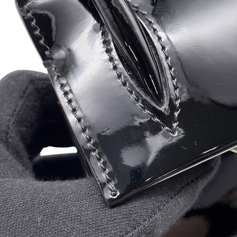 クリスチャン・ルブタン ハンドバッグ パロマ ナノ パテント Christian Louboutin ２wayショルダー 黒