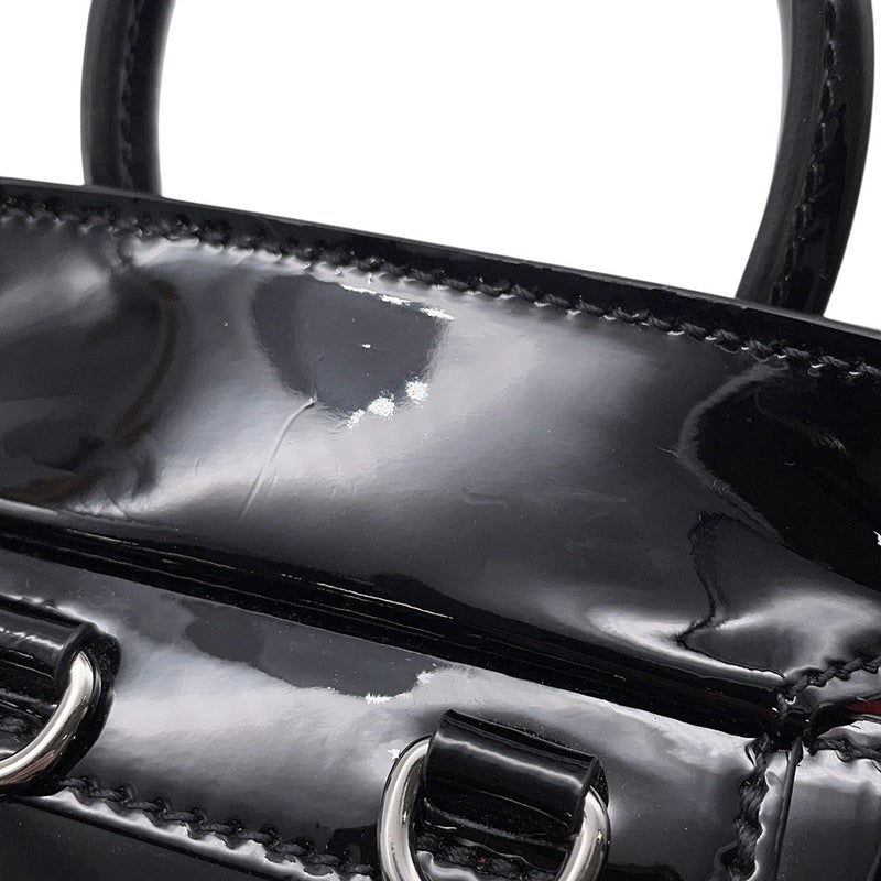 クリスチャン・ルブタン ハンドバッグ パロマ ナノ パテント Christian Louboutin ２wayショルダー 黒