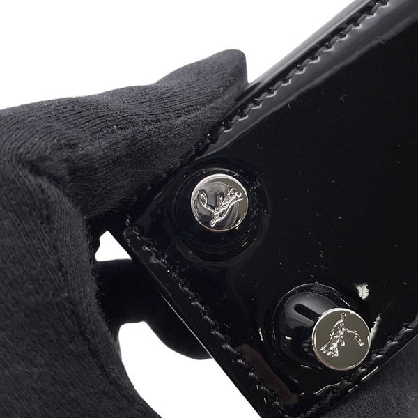 クリスチャン・ルブタン ハンドバッグ パロマ ナノ パテント Christian Louboutin ２wayショルダー 黒